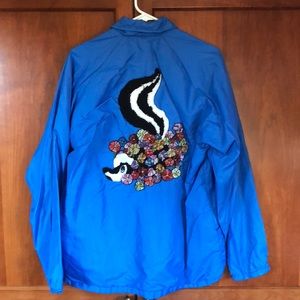 Custom Skunk Embroidered Rain Jacket